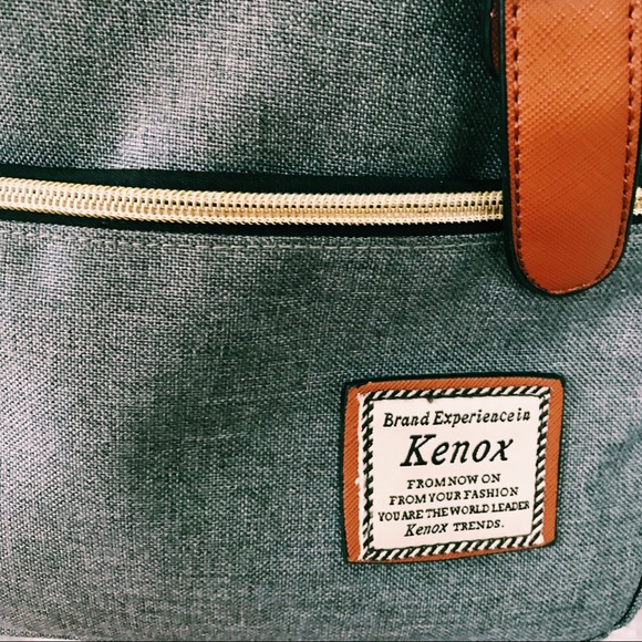 Gray Kenox Vintage style backpack - Picture 4 of 4